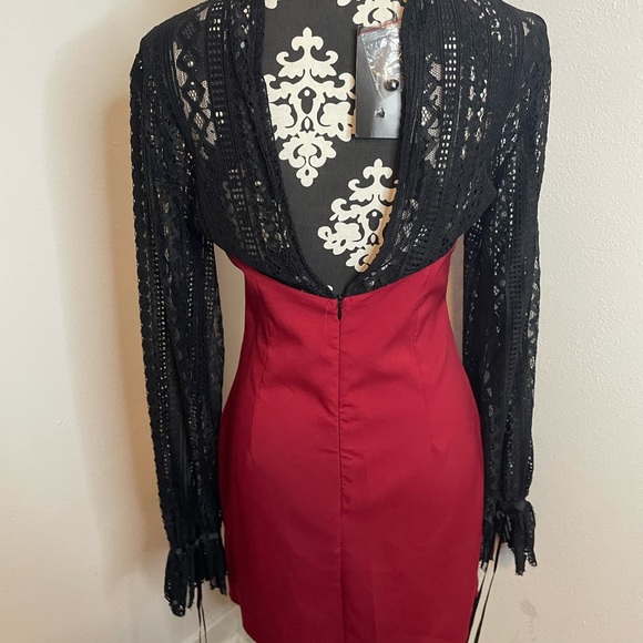 O!Ye! Red/Black European Fashion Dress - Picture 14 of 14